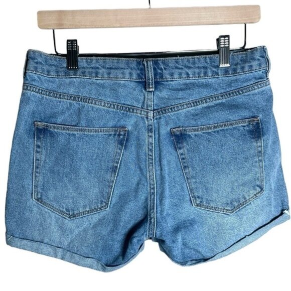 H&M Denim Shorts 6 Medium Summer Jean Short Mom Jeans Pant Bottom Beach Vacation - Picture 9 of 9